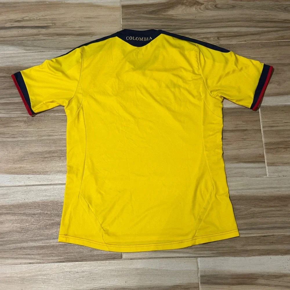 Adidas Colombia National Team 2014 Home Soccer Jersey Yellow FCF Climacool L
